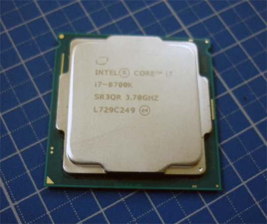 Intel Core I7 8700K Copper IHS 換装 殻割り済み